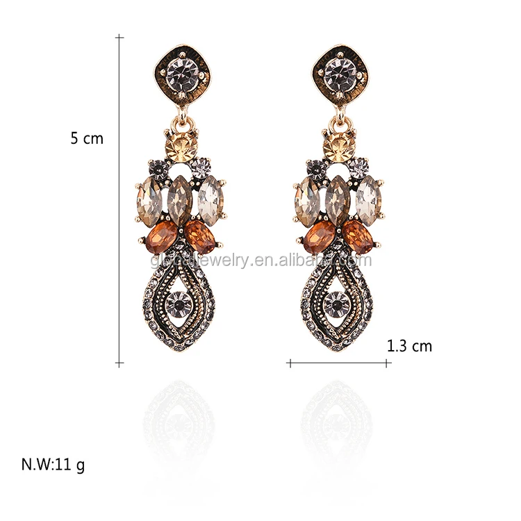 
Vintage Crystal Earring Long Earring Hot Sale Earring 