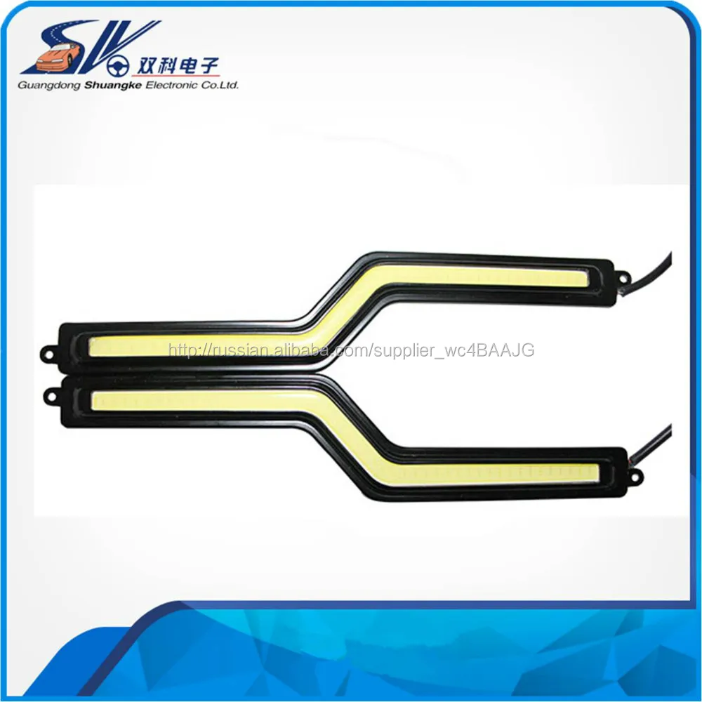 12 Вт 12 В COB огни автомобиля / CE и ROHS COB из светодиодов drl Z форма день автомобилей продолжительность спектакля свет