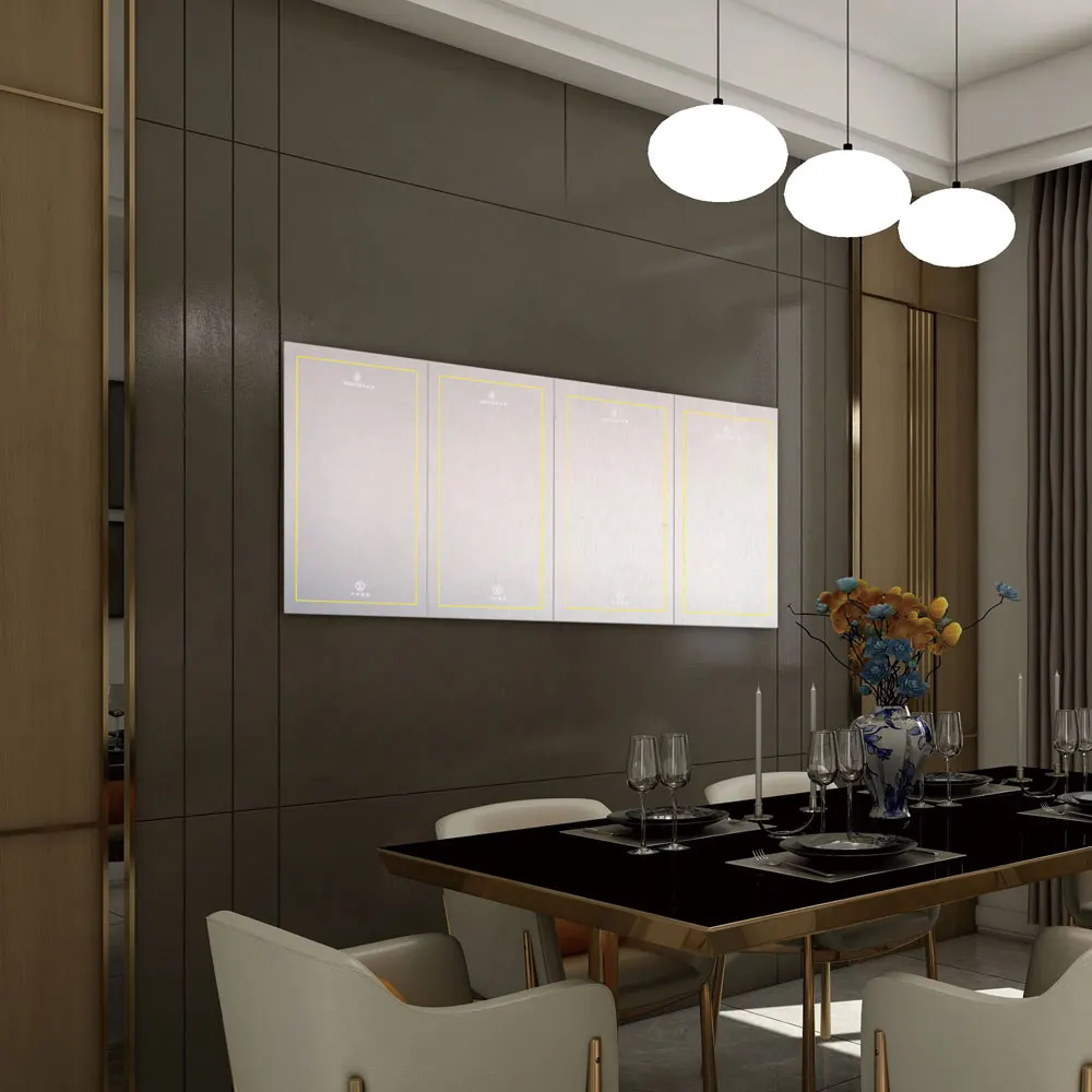 Home heater with overheating protection heating panel radiantor ultra-flat wall heating 400W electric carbon infrared heater