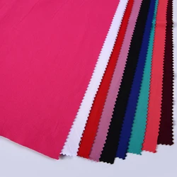 2021 fashion milk silk elastic polyester recycled brushed single jersey fabric for garment