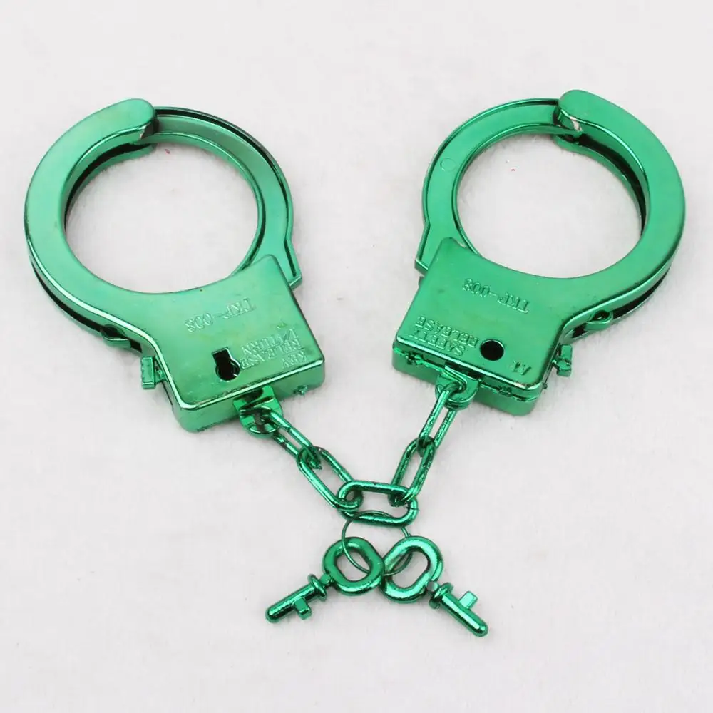 Party Accessories Wholesale Kids Play Police Plastic Handcuffs For Carnival