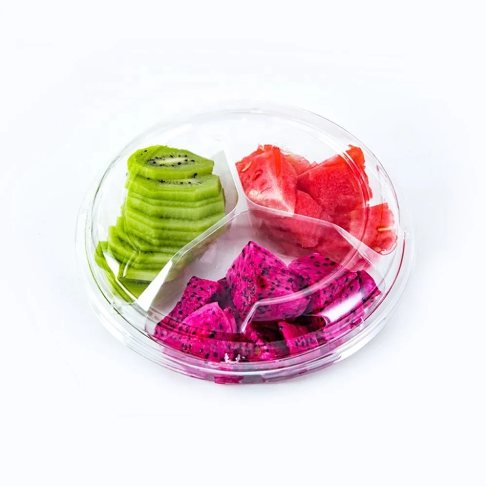 Disposable food grade fresh fruit plastic packaging box food packaging container for supermarket
