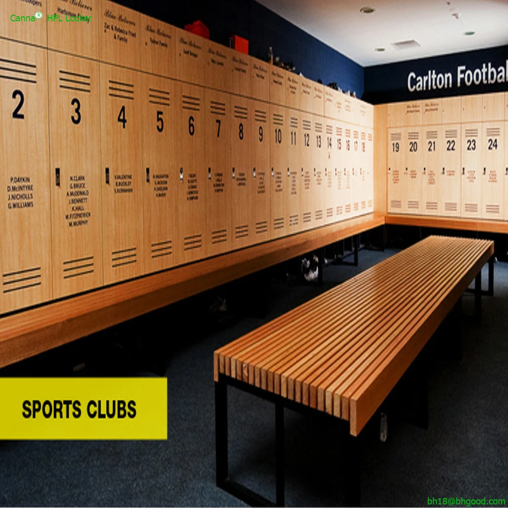 air ventilated hpl impact resistance gym club lockers