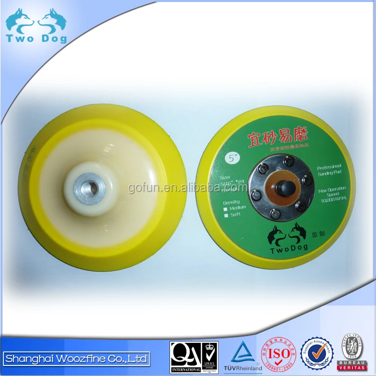 5' round hook and loop backing sanding pad for power tools
