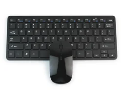 multicolor ultra slim 2.4g wireless chiclet keyboard and mouse