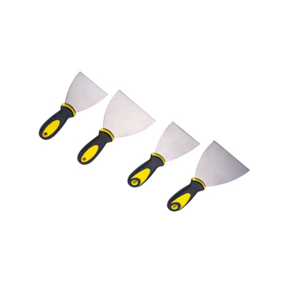 Rubber Handle Paint Scraper,Multiple Sizes Carbon Steel Putty Knife