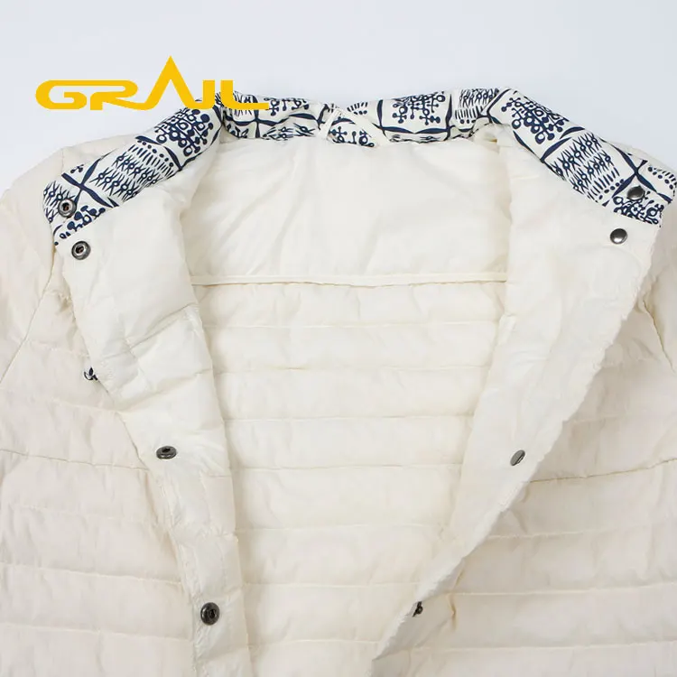 Professional modern design winter japan long light women duck down coat jacket