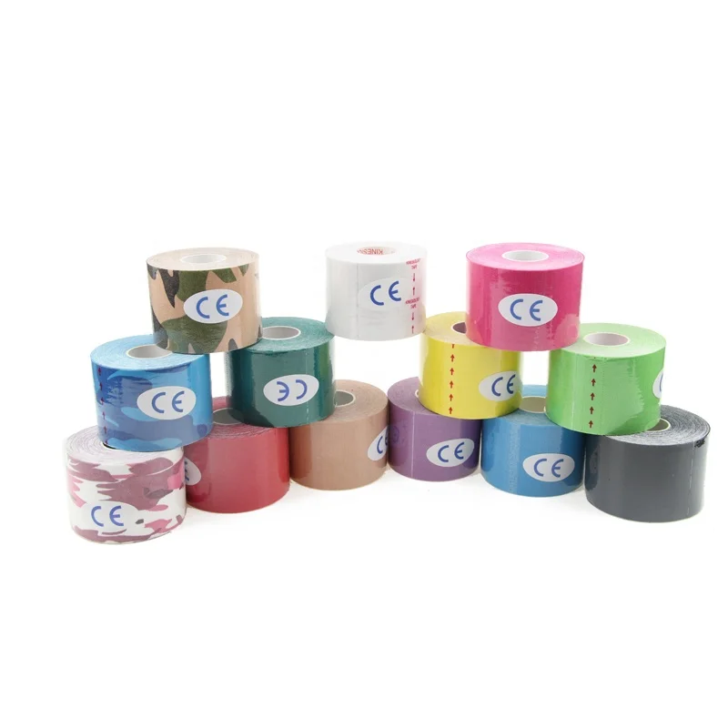Hot Selling Bulk Waterproof Cotton Elastic Athletic Sports Tape Wholesale Muscle Cure Big Roll