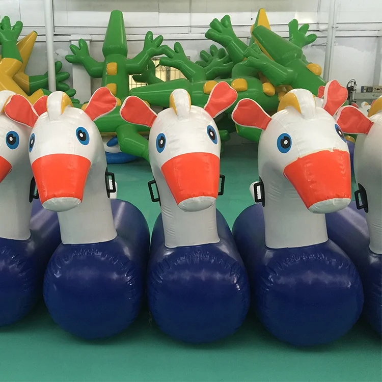 Hot Selling Inflatable pony Hop Racing  Derby Horses Race Inflatable Hopping Horse Toy for Adults