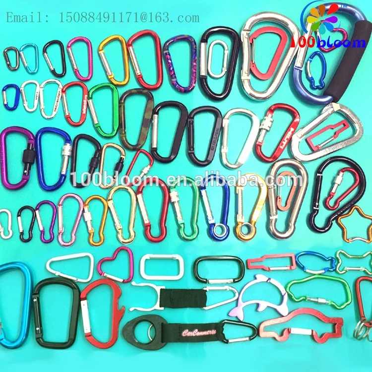 
Factory sell 14cm large aluminum carabiner hook mommy stroller hook with sponge handle 
