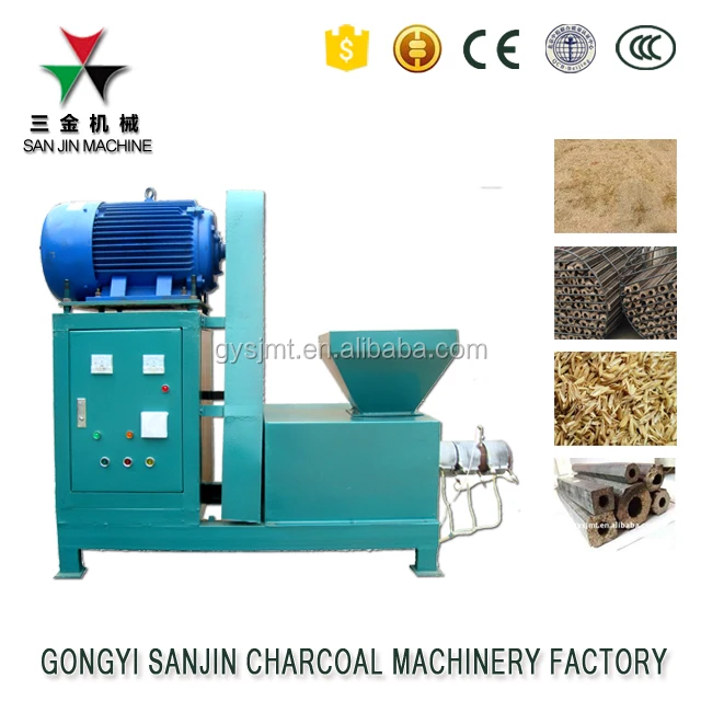 Machine to make wood briquettes