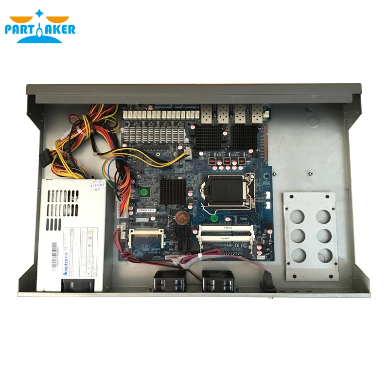 
1U Hardware Firewall Network with 4* 1000M 82574L Gigabit LAN 4* SPF Core i3 4130 3.4Ghz Mikrotik ROS Barebone 