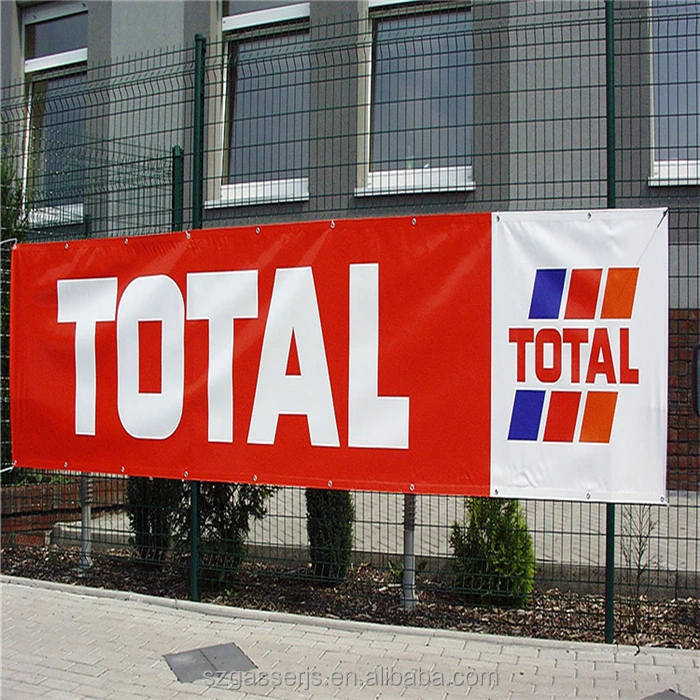 Custom Outdoor Advertising Fabric Vinyl Large Format PVC Flex Banner For Fence Printed Banner