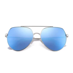 FHD17092 Cool anti-radiation 90s beach vintage coloured red blue mirror pilot glasses
