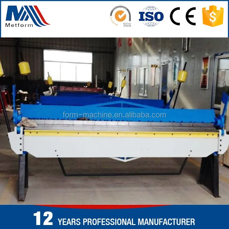 Hand Operated manual segment blade Pan and Box bending Machine and small press brake