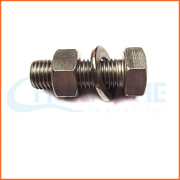 Low price hex bolts with nuts stainless steel carbon steel titanium bolts and nuts