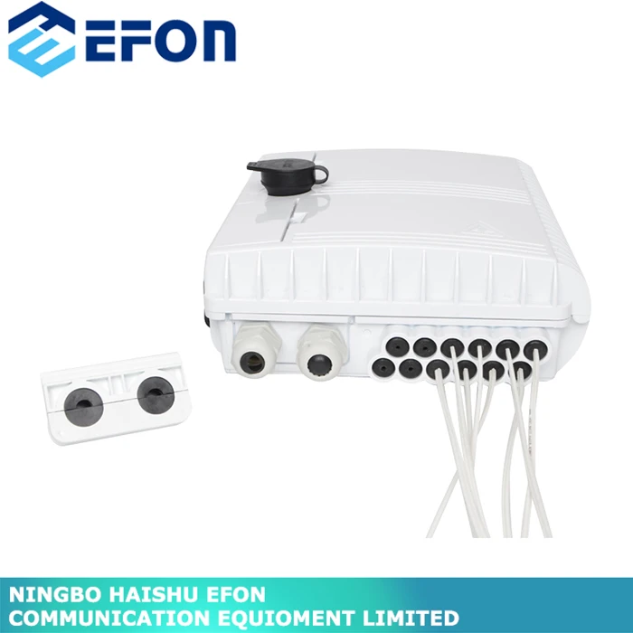 12 ядер или 8 ядер установки на столб / настенный открытый оптоволоконный прекращение коробка с uncutting кабель