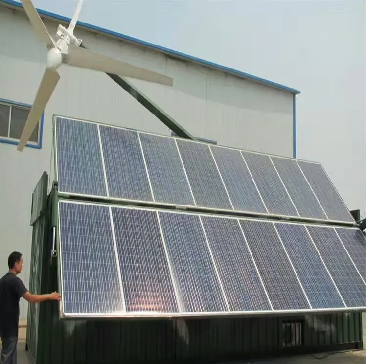 China cost price 5kw home solar wind turbine complete system, 2021 new type wind turbine , Off-grid vertical axis wind turbine