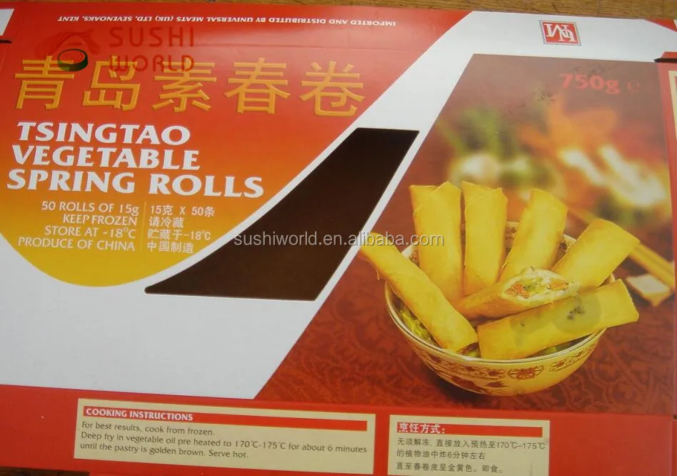 Лидер продаж оптовая продажа китайская еда карманные Пружинные рулоны для замороженных овощей