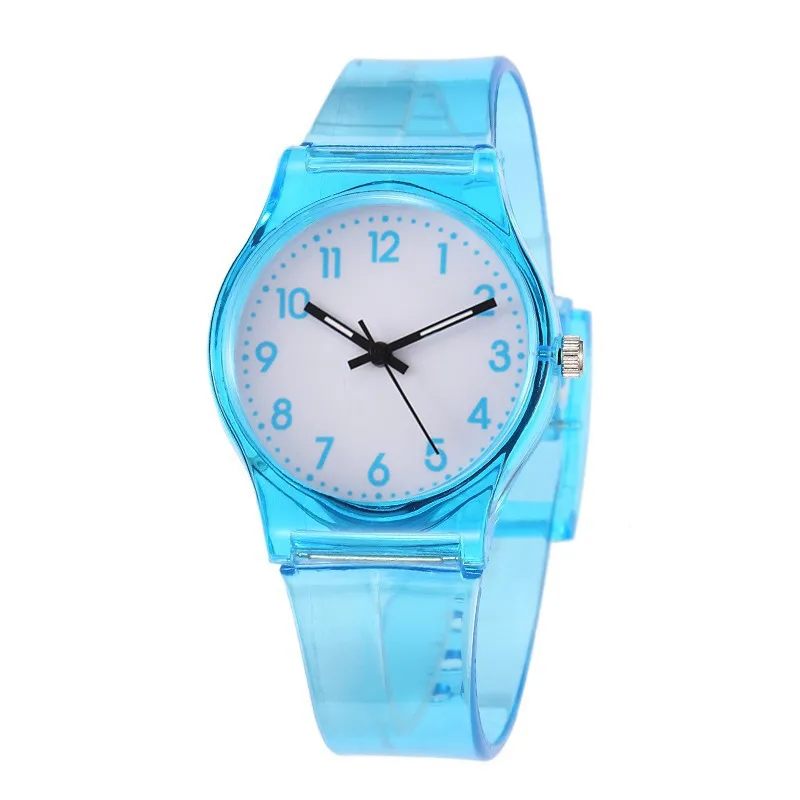 New Silicone Candy Jelly Girl Watch Soft Girl Student Color Japanese Cartoon Watch Fashion Children Wristwatch