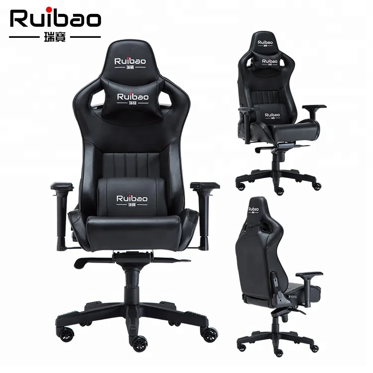Самый дешевый новый дизайн, кожаное кресло для офиса, компьютерное игровое кресло, черный цвет