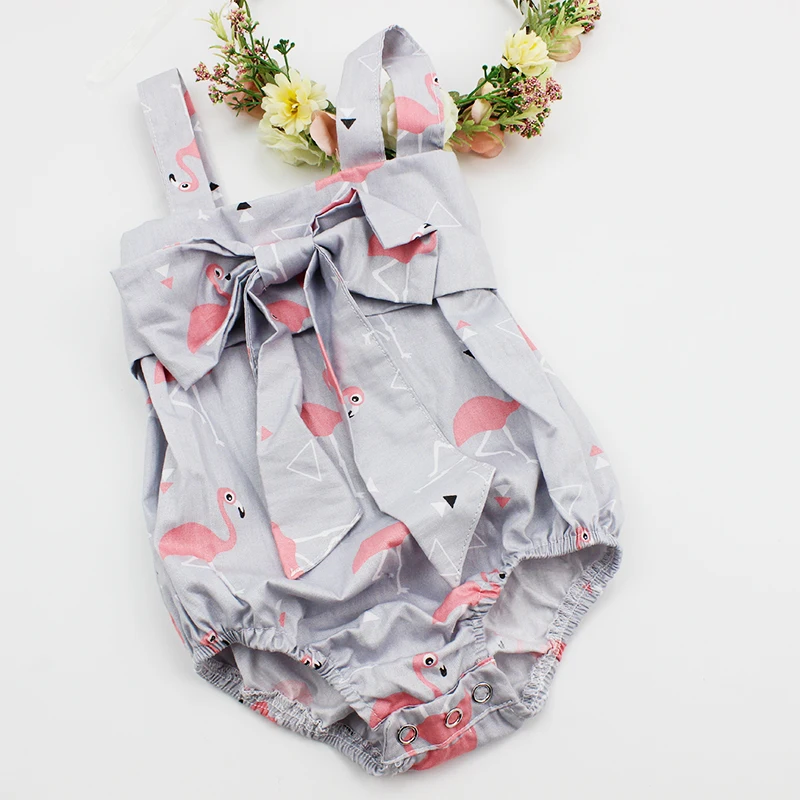 
Fashion Princess Style Lovely Pattern Flutter Woven Cotton Summer Girl Baby Romper 