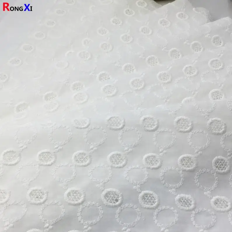 RXF0609 Brand New 100%  swiss voile lace Cotton Embroidered Fabric