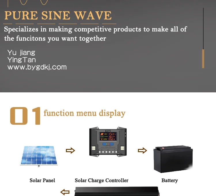 Pure sine wave power inverter 1000w 2000w 3000w 4000w 5000w 6000w DC AC inverter