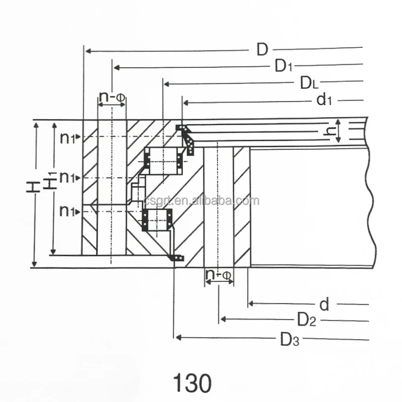 contact ball cross roller slew ringLIMA crane,PC200-6(6D102)single row four point slewing bearing