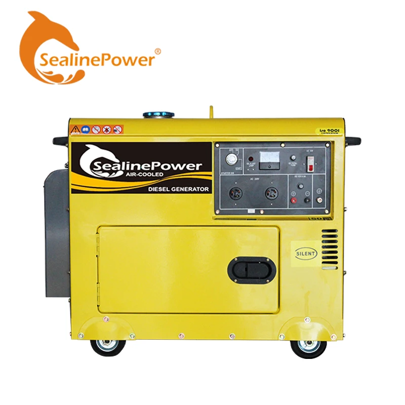 5KVA silent geenrator дизель цена Сингал фаза генератор 220 напряжение silent генератор для домашнего использования