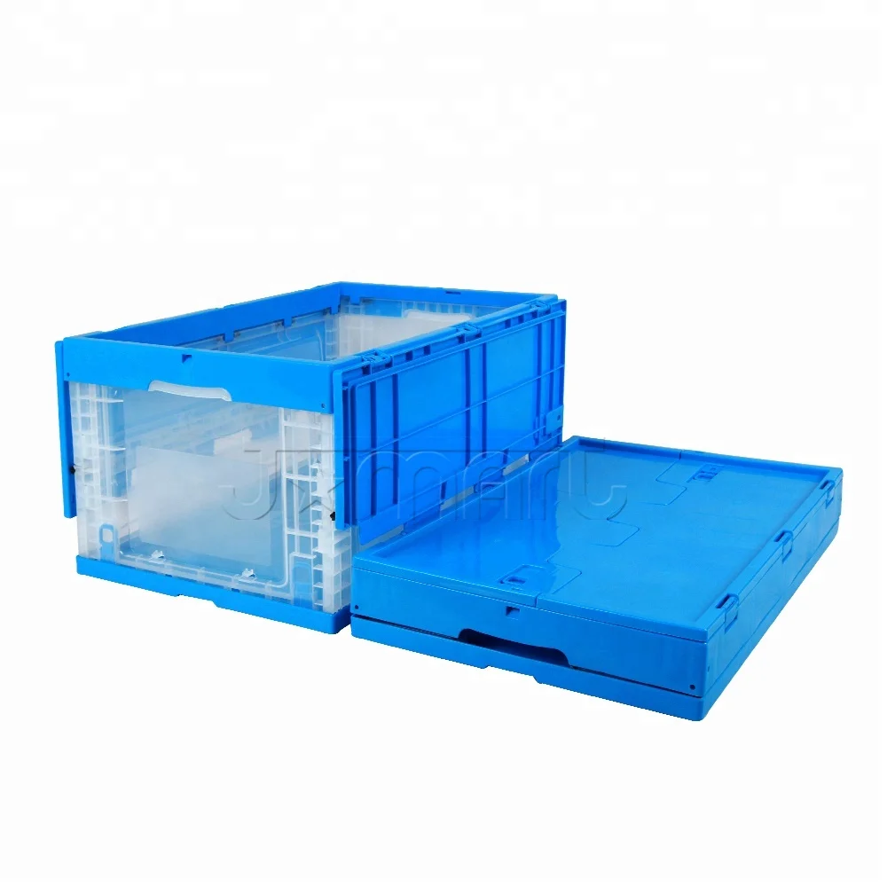 Stackable Foldable Basket Collapsible Storage Box With Lid