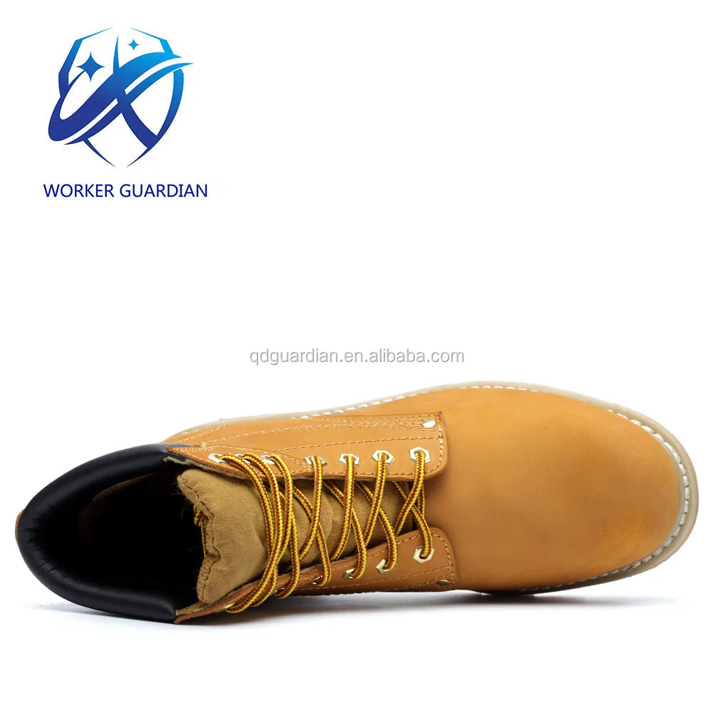 Good Quality Waterproof Nubuck Leather Slipping resistant Outsole Safety Boots With Steel Toe