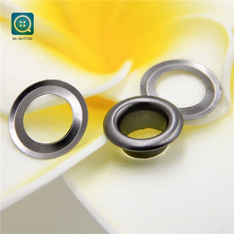 small size Nickle free High quality nickle black  metal shoes hat eyelets for bags