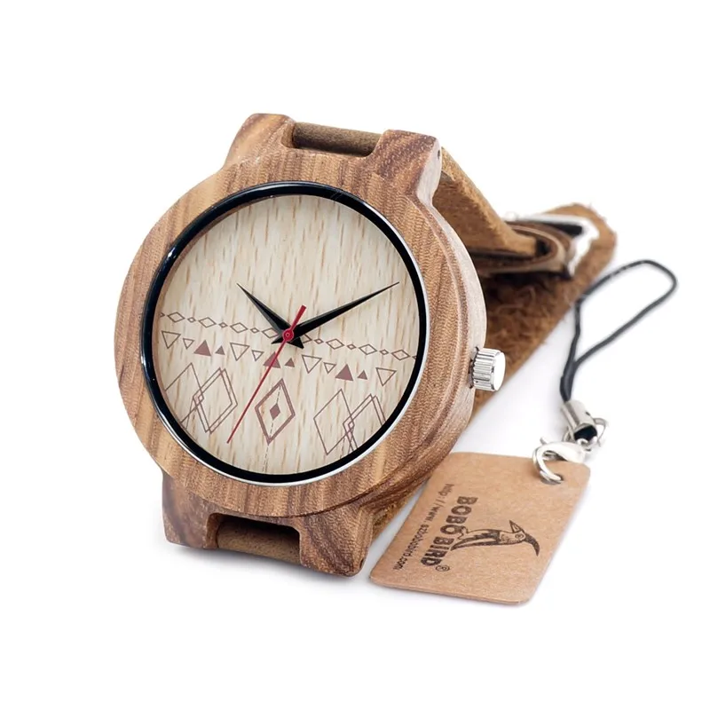 BOBO BIRD 2020 fashionable bamboo wooden watches men quartz wood watch relojes hombre clock