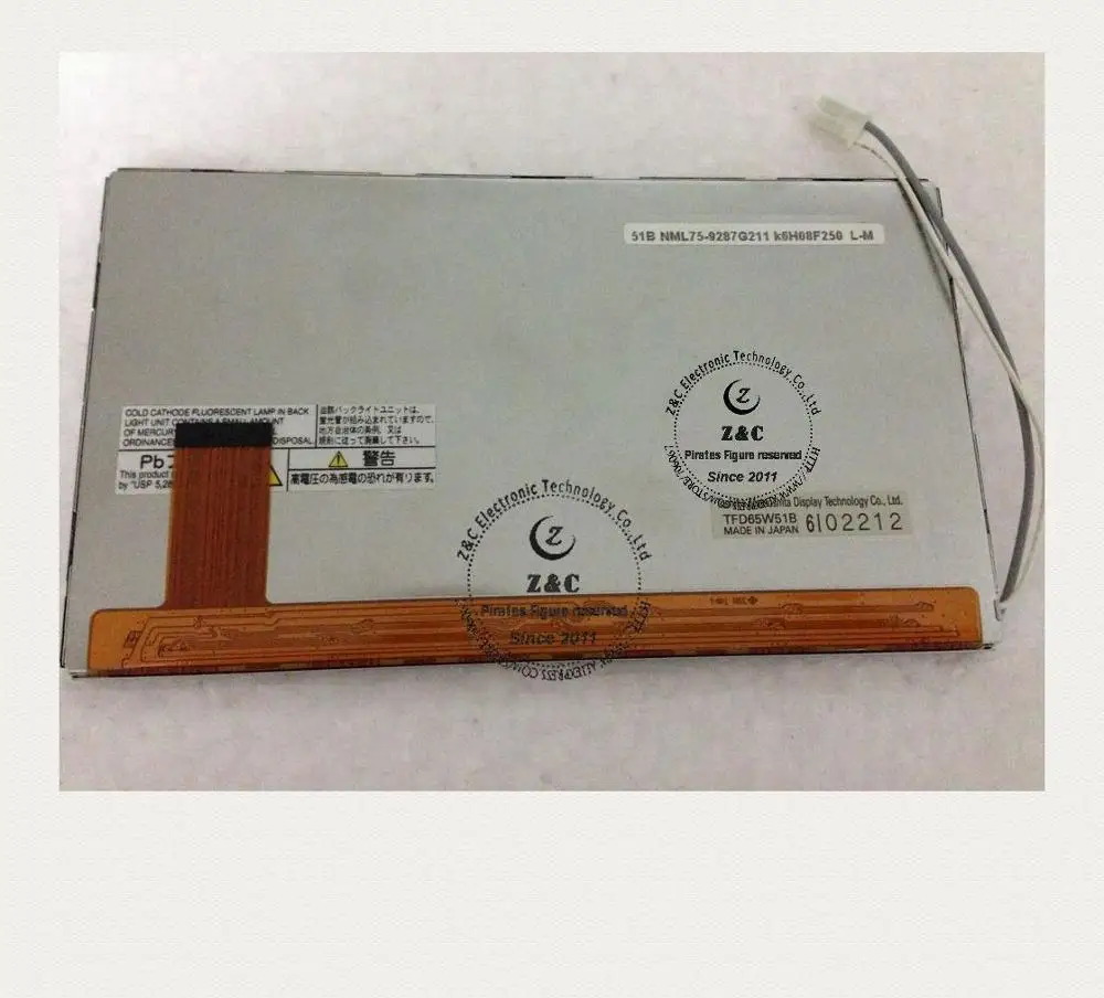 TFD65W51B оригинальный 6,5 дюймовый TFT ЖК-модуль панели для литьевой машины для Toshiba