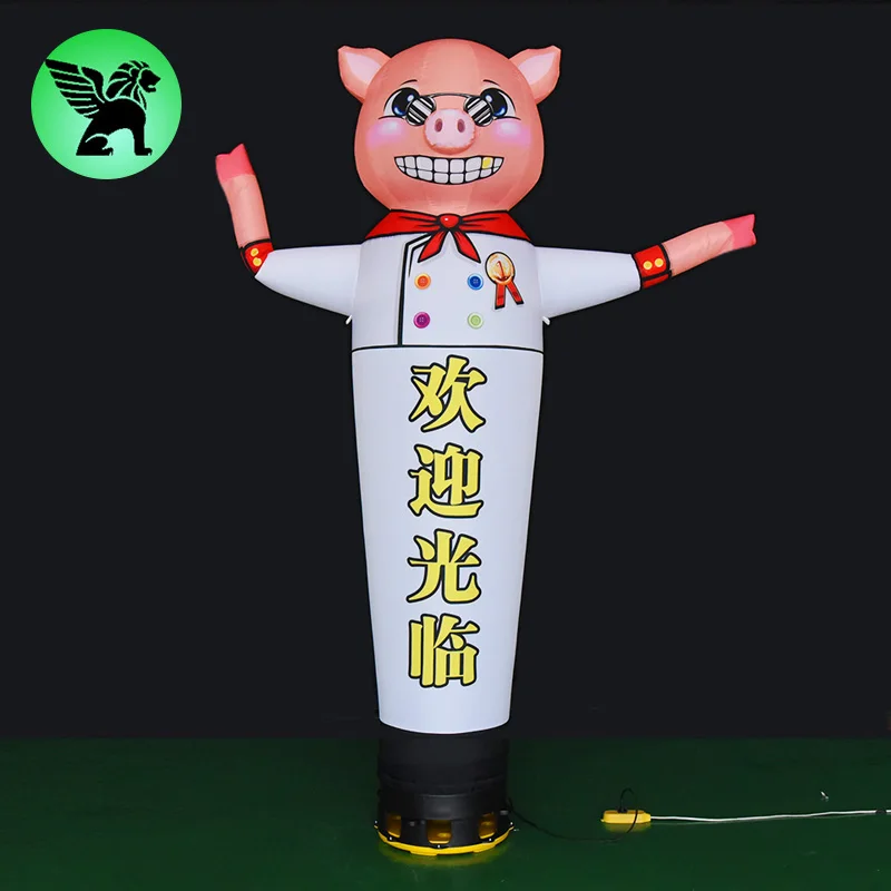 Restaurant promotional inflatable decoration cool chef pig inflatable model for advertising ST1338