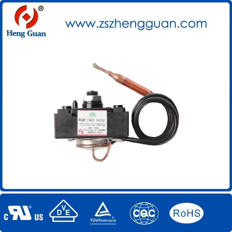 WQB serises copper tube capillary electric water heater thermostat