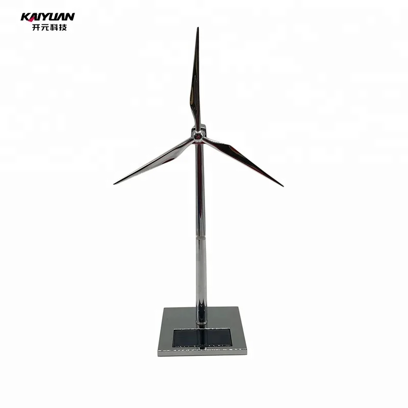 New Decorative Windmills Office Home Solar Windmill Model