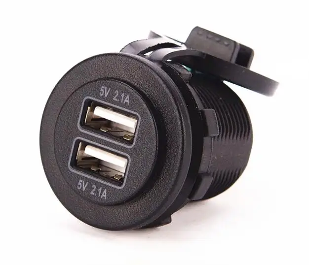 DC12V/24V 4.8A Waterproof dual USB Power socket