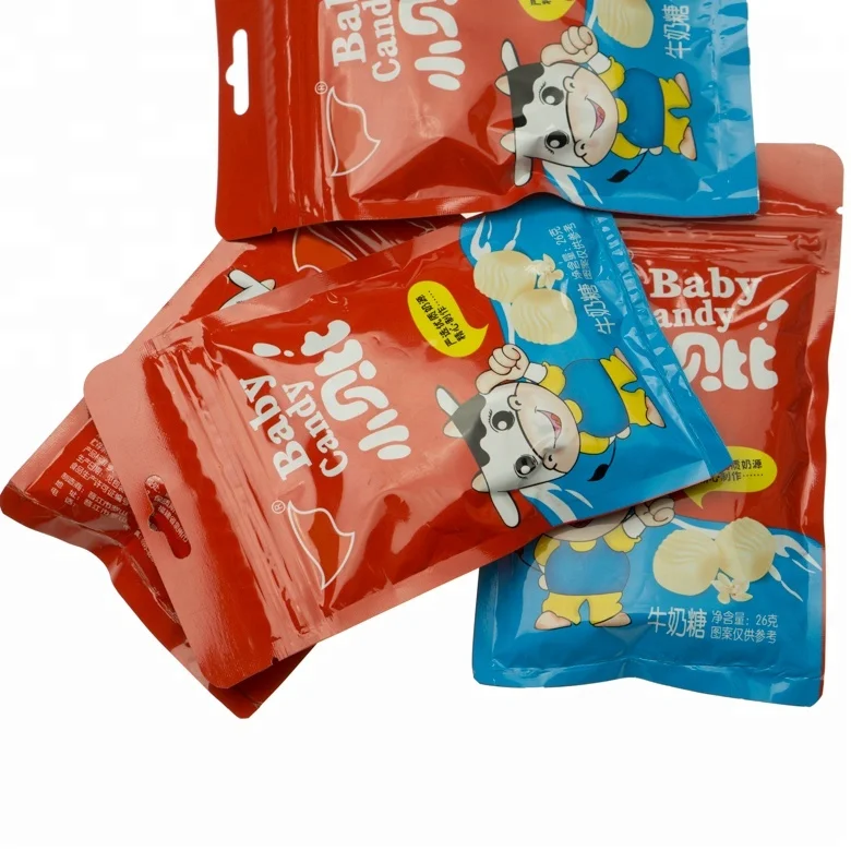 
26g bag packing milk soft candy small package 
