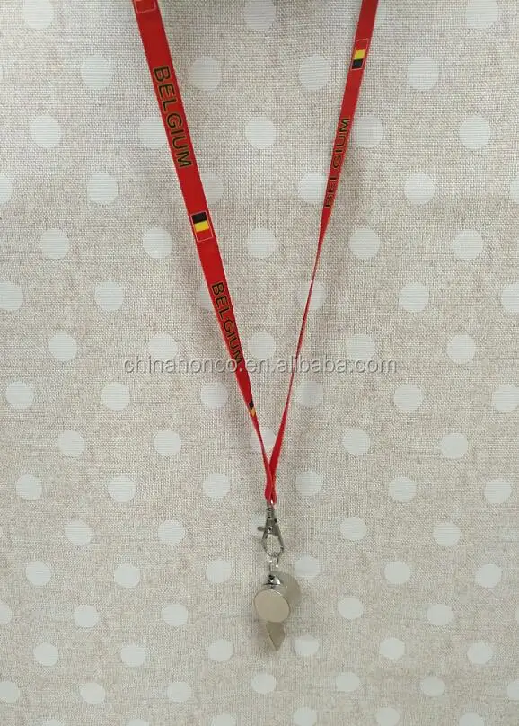 EK2024  Spain metal whistle with Spanish lanyard
