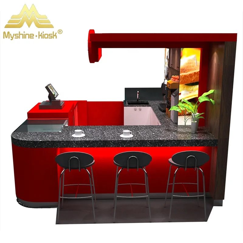 Most Attractive Retail Food Kiosk Ice Cream Shop Display Case Interior Design Gelato Kiosk