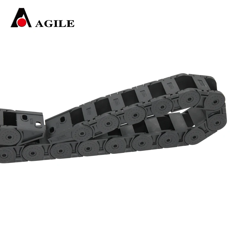 
18*25 MT type opening inside the radius bridge type plastic nylon drag chain 