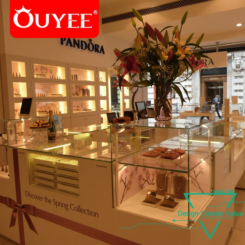 PANDORA Glass Jewelry Shop Decoration Furniture Design Display