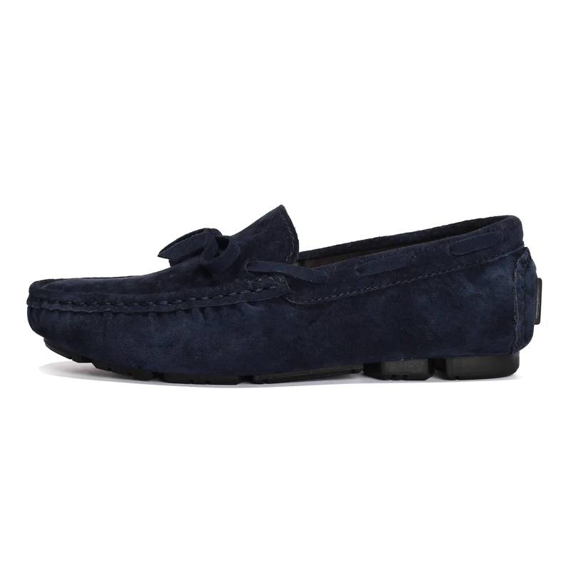 Comfortable slip-on genuine cow suede loafer shoes for men driving shoes men casual moccasin