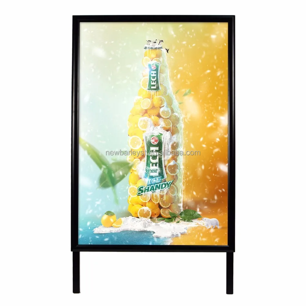 Защелкивающиеся алюминиевые А-образные знаки 24x36 дюймов для тротуарного знака, в комплект входят 2 белые доски для сухого стирания