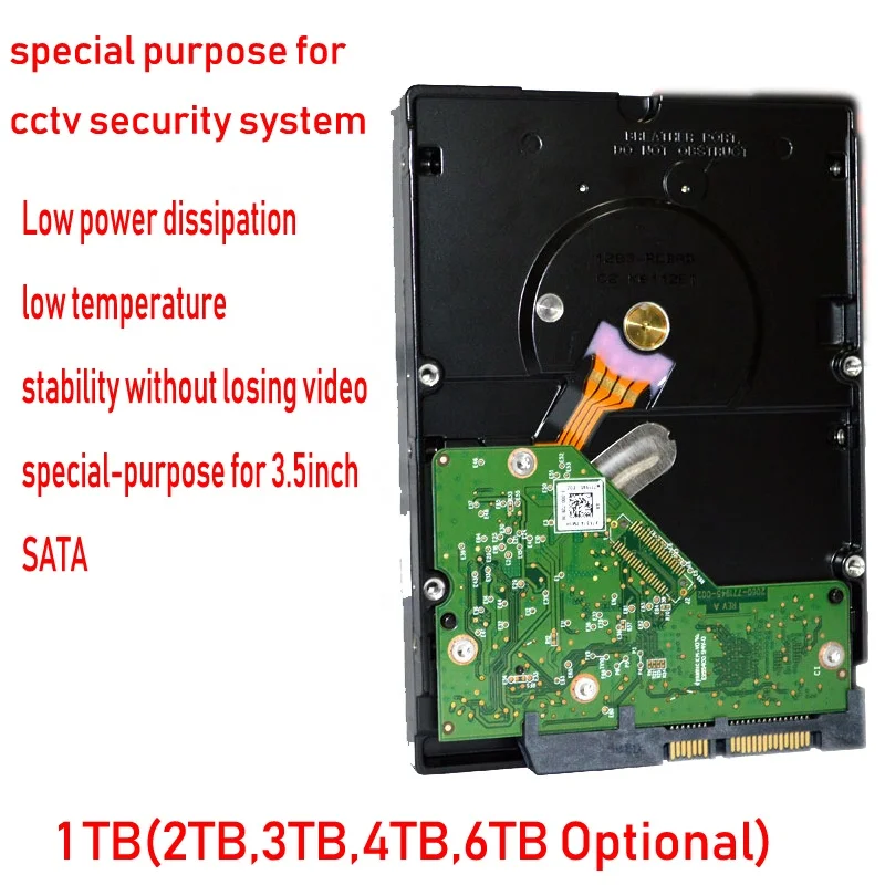  Оригинальный 3 5 SATA cctv жесткий диск 1 ТБ Емкость HDD внешний для камеры