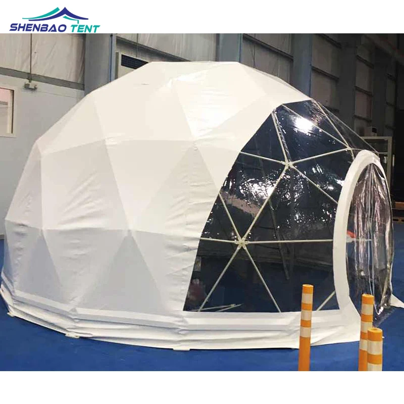 Transparent Half Sphere Dome Roof Glamping Resort Tents
