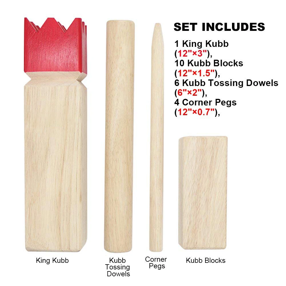 High quality outdoor wooden viking chess game with backyard