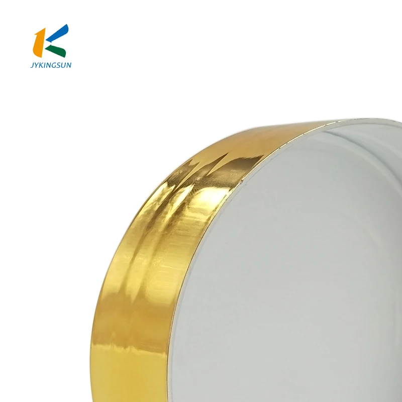 92mm UV electroplated plastic wide mouth bottle cap for cans for cosmetic packaging